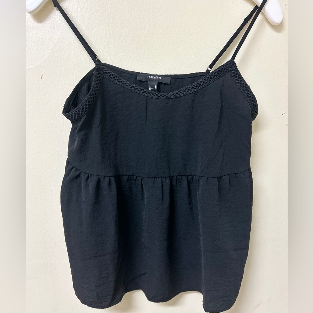 Forever 21 Black spaghetti strap Women's‎ Top size small